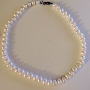 Elegant White Pearl Necklace